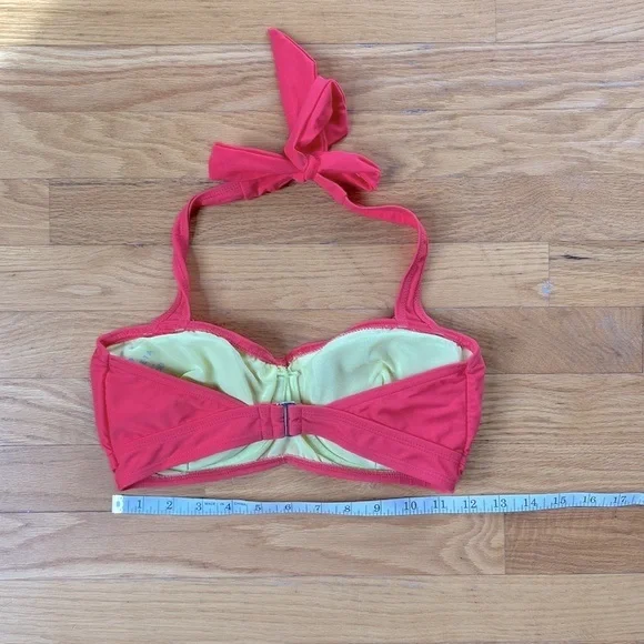 NWOT Athleta Halter Bikini Top Pink/Orange 32D/DD - Picture 8 of 8